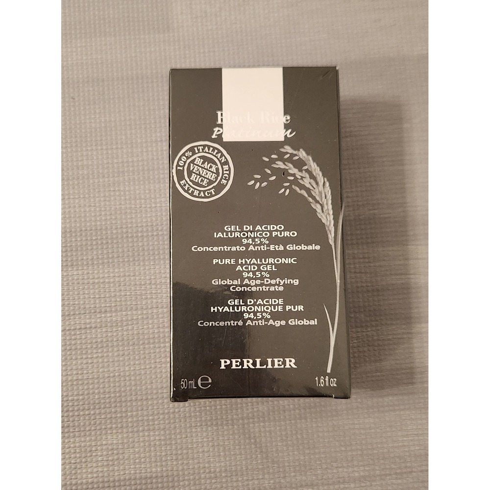 Perlier Black‎ Rice Platinum Pure Hyaluronic Acid Gel 94.5% Concentrate 1.6oz